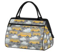 Creativity Bus Sac de voyage en voiture pour femmes, hommes, enfants, garçons, filles, week-end, sac fourre-tout de 24 L pour sport, gym, yoga, couleur, Big, Organiseur de sac