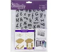 Creativity Essentials - Jeu de Tampons Transparents A5-67 Pièces - Alphabet pour Script