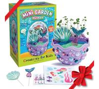 Creativity for Kids Mini Garden - Mermaid Terrarium - Mermaid Gifts for Girls and Boys