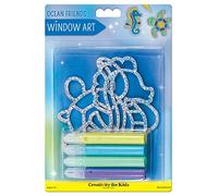 Creativity for Kids Window Art Project: Ocean Friends - Create Your Own Window Art, Under The Sea Suncatcher Kit