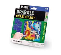 Creativity - Kit Carte à Gratter Brillante Animaux du Monde pour enfants 5 ans et plus - Activité éducative et créative avec illustrations d’animaux, faits intéressants et couleurs vives