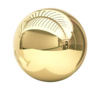 CreatoHundreds Boule Décorative Creuse en Acier Inoxydable Poli Miroir, Idéale pour Un Jardin, Un Bassin Ou Une Maison, 15cm