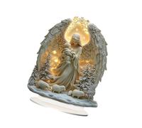 CreatoHundreds Crèche de Noël 2D, 17 Cm X 20 Cm, Idéale Comme Cadeau pour Enfants. Multifonctionnelle et Imperméable, Elle Est Fournie avec Un Panier-échel, Style B