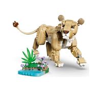LEGO Creator 3-en-1 Animaux Sauvages : Le Lion Majestueux - Jouet - Figurine d'Animal se Transformant en Lionne ou 2 Lionceaux - Décoration de Chambre d'Enfant DIY - Cadeau Garçon ou Fille 9 ans 31386