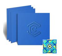 Creatorally Coloré Contreplaqué 3mm, Bois de Tilleul pour Gravure Laser 30x30 cm 4 Pièces, Coloré Contre Plaque pour Gravure et Découpe CNC, Plaque de Bois pour Bricolage, Pyrogravure (Bleu)