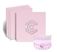 Creatorally Coloré Contreplaqué 3mm, Bois de Tilleul pour Gravure Laser 30x30 cm 4 Pièces, Coloré Contre Plaque pour Gravure et Découpe CNC, Plaque de Bois pour Bricolage, Pyrogravure (Rose)