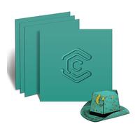 Creatorally Coloré Contreplaqué 3mm, Bois de Tilleul pour Gravure Laser 30x30 cm 4 Pièces, Coloré Contre Plaque pour Gravure et Découpe CNC, Plaque de Bois pour Bricolage, Pyrogravure (Vert)