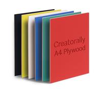 Creatorally Coloré Contreplaqué 3mm, Contre Plaque de Tilleul Couleur 29.7x21 cm 6 Pièces pour Gravure et Découpe Laser, Plaque de Bois pour Bricolage Pyrogravure (6 Couleurs)