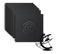 Creatorally Coloré Contreplaqué 3mm, Contre Plaque de Tilleul Couleur 30x30 cm 8 Pièces pour Gravure et Découpe Laser, Plaque de Bois pour Bricolage, Pyrogravure sur Bois (Noir)