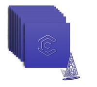 Creatorally Coloré Contreplaqué 3mm, Contre Plaque de Tilleul Couleur 30x30 cm 8 Pièces pour Gravure et Découpe Laser, Plaque de Bois pour Bricolage, Pyrogravure sur Bois (Violet)