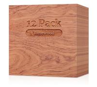 Creatorally Contreplaqué 3mm, Bois pour Gravure Laser 30x30 cm 12 Pièces, Contre Plaque pour Découpe Laser Artisanat Matériaux Vierges, Planches (Palissandre)
