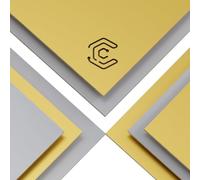 Creatorally Couleur Contreplaqué 3mm, Bois de Tilleul pour Gravure Laser 30x30 cm 8 Pièces, Coloré Contre Plaque pour Gravure et Découpe CNC, Plaque de Bois pour Bricolage, Pyrogravure (Or et Blanc)