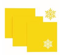 Creatorally Feuille Acrylique Couleur, Panneau Plastique Opaque 3mm Jaune pour Découpe Laser 30,5x30,5 cm, 3 Pièces Plexi-Glass Colorée pour Affichage Panneau Peinture DIY