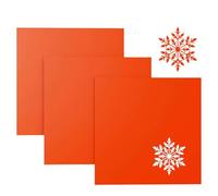 Creatorally Feuille Acrylique Couleur, Panneau Plastique Opaque 3mm Orange pour Découpe Laser 30,5x30,5 cm, 3 Pièces Plexi-Glass Colorée pour Affichage Panneau Peinture DIY