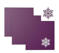 Creatorally Feuille Acrylique Couleur, Panneau Plastique Opaque 3mm Violet pour Découpe Laser 30,5x30,5 cm, 3 Pièces Plexi-Glass Colorée pour Affichage Panneau Peinture DIY
