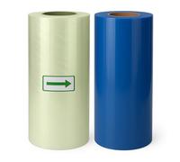 Creatorally Film de Transfert UV DTF, 2 Rouleau D'Autocollants Transfert pour Tasses Verre 30 cm x 100 m pour Imprimante Jet d'Encre UV, Impression Directe sur Métal Crémeux (Base Transparente)