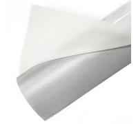 Creatorally Vinyle Thermocollant Réfléchissant, 30.5x183 cm (12in*6ft) Rouleau Flex Papier de Transfert Thermique, HTV à Repasser pour DIY T-Shirts, Chapeaux, Vêtements et Textiles (Argent Brillant)