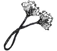 Créatrice de Chignons en Tissu Noir, Décor Paillettes, Style Rapide | Cheveux Longs Bouclés, Usage Quotidien et Spectacles de Danse, 1 Pièce Incluse, Look Soigné