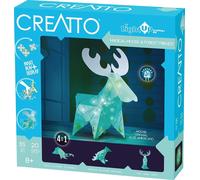 Creatto: Magical Moose and Forest Friends, Build up to 4 Crafting kit, Play & Display, 3D Light up Model, Ages 6+