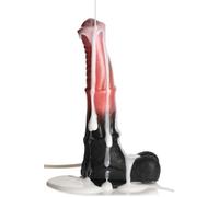 Creature Cocks - Centaure Explosion Gode en Silicone Éjaculateur - Noir/Rouge