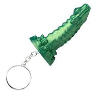 CREATURE COCKS Cockness Monster Porte-clés en silicone pour débutants, hommes, femmes et couples. Mini dong fantaisie amusant et mignon. Métal sans nickel et silicone de qualité supérieure. Drapeau