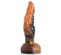 Cocks Ravager Créature - Dildo en silicone texturé - 20 cm (orange)