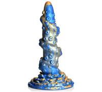 Creature Cocks Kraken - gode tentacule spiralé - 21cm - or bleu