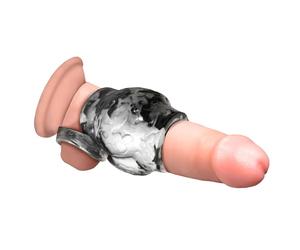 CREATURE COCKS Night Prowler Sangle en silicone avec sangle de balle pour hommes et couples. Gaine fantaisie et étirement de la balle. Ajoute de la circonférence. Silicone de qualité supérieure. 1
