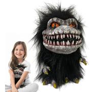 Créature drôle, étrange et effrayante | Accessoires de Halloween en peluche effrayante pour cosplay, cadeaux de créature d'horreur, jouet en peluche de film, en cuir