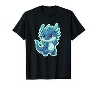 Créature Fantastique Bleue en Forme de Dragon Kawaii T-Shirt