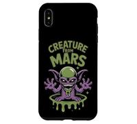 Créature from Mars Funny Alien Cartoon Design pour Enfants Coque pour iPhone XS Max