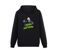 Creature from The Black Lagoon Green B Movie Vintage Monster Horror Sweatshirt Pullover Cotton Blend Hoody Black XL