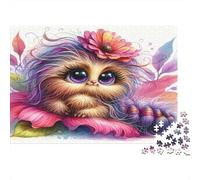 Créature Mignonne et Duveteuse Puzzle 1000 Pièces Papier recyclé pour Adultes Puzzle pour Adultes Jeu Familial Amusant et Stimulant Excellente idée Cadeau pour la Relaxation 52x38cm/1000pcs