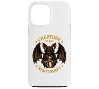 Creature of The Night Shift Batte Café Funny Work Coque pour iPhone 13 Pro Max