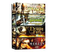 Créatures - Coffret 4 films : Hyenas + Mega Python vs. Gatoroid + Dragon Fury + Merlin et la guerre des Dragons [Pack]