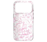 Créatures de la forêt Rose en Toile, Ours, Lapin, cerf, Renard Coque pour iPhone 17 Pro