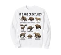 Créatures de l'ère glaciaire Paléontologie Mammifères préhistoriques Sweatshirt