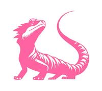 créatures élégantes et fantastiques Stickers gravés 42x46cm Culture du tatouage Rose