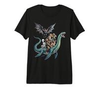 Créatures légendaires chevauchant Un Monstre du Loch Ness Ensemble T-Shirt Haut de Gamme