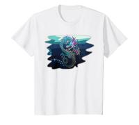 Créatures mystiques I Dragon de mer T-Shirt, Enfant, Blanc, 6 Ans