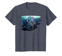 Créatures mystiques I Dragon de mer T-Shirt, Enfant, Bleu Chiné, 6 Ans