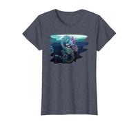 Créatures mystiques I Dragon de mer T-Shirt, Femme, Bleu Chiné, XS