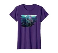 Créatures mystiques I Dragon de mer T-Shirt, Femme, Violet, XXL
