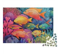 Créatures sous-Marines Puzzles à Grande échelle du Monde sous-Marin adaptés aux Adultes, aux Enfants et aux Adolescents avec Une difficulté élevée et des Formes Uniques 300 pièces (40x28cm)