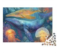 Créatures sous-Marines Puzzles à Grande échelle du Monde sous-Marin adaptés aux Adultes, aux Enfants et aux Adolescents avec Une difficulté élevée et des Formes Uniques 1000 pièces