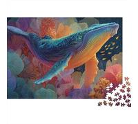 Créatures sous-Marines Puzzles à Grande échelle du Monde sous-Marin adaptés aux Adultes, aux Enfants et aux Adolescents avec Une difficulté élevée et des Formes Uniques 300 pièces (40x28cm)