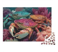 Créatures sous-Marines. Puzzles à Grande échelle du Monde sous-Marin. Convient aux Adultes, aux Enfants et aux Adolescents. Difficulté élevée et Formes Uniques. 500 pièces (52 x 38 cm).