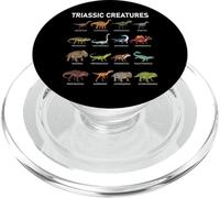 Créatures triasiques esthétiques Vie préhistorique Paléontoly Art PopSockets PopGrip pour MagSafe