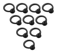 Creatwls Lot de 10 Bouton de Poignée D'anneau pour Porte D'armoire Tiroir en Alliage de Zinc Poignées à Anneau Boutons de Boîte à Bijoux Poignée de Coiffeuse Poignées de Meubles