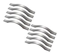 Creatwls Lot de 10, Poignée Bouton de Porte Décoration pour Meuble Tiroir Cusine Poignée, Placard Tire Mobilier Poignées, Entraxe 128 mm